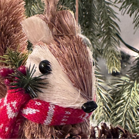 NEW! Woodland Fury Tail Squirrel Artichoke Christmas Ornament. - Picture 2 of 8